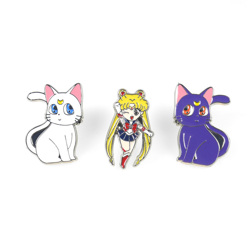 Moon Cats Anime Enamel Pins Custom Brooches Lapel Badge Jewelry For Friends Kids Gift, Mixed colors
Moon Cats Anime Enamel Pins Custom Brooches Lapel Badge Jewelry For Friends Kids Gift, Mixed colors