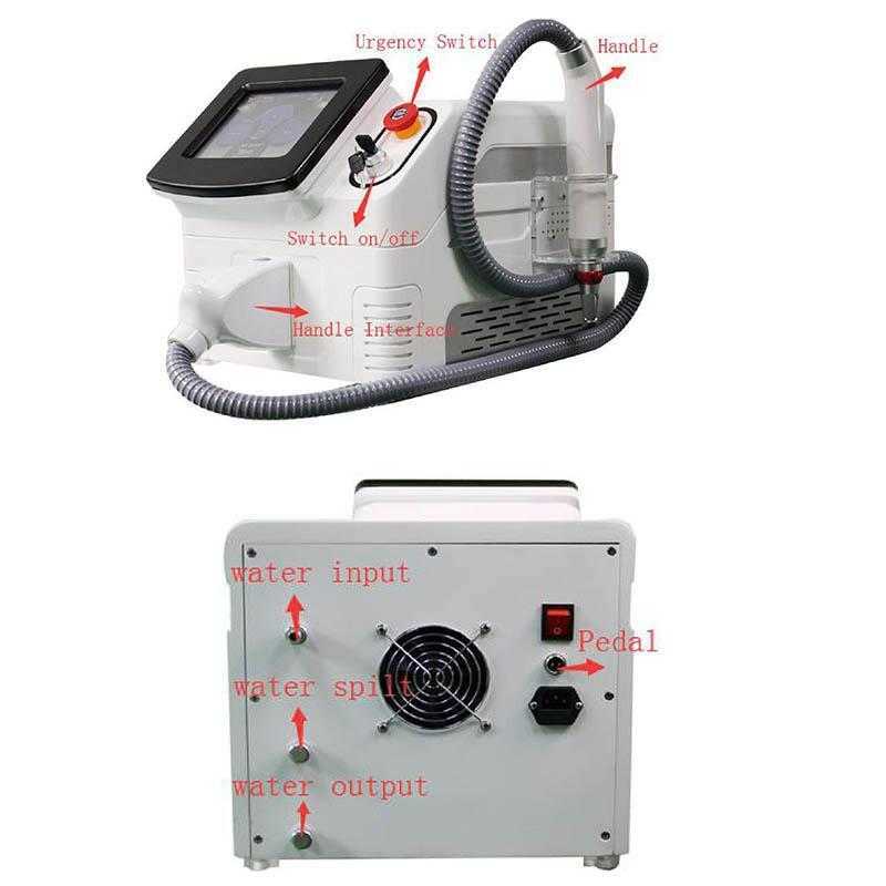 Hot Spending Laser Picosecond for All Skin Type Tattoo Removal Q Switch Pico Laser 1064nm 532nm 755nm Tatoo Pigment freckle Remove Machine