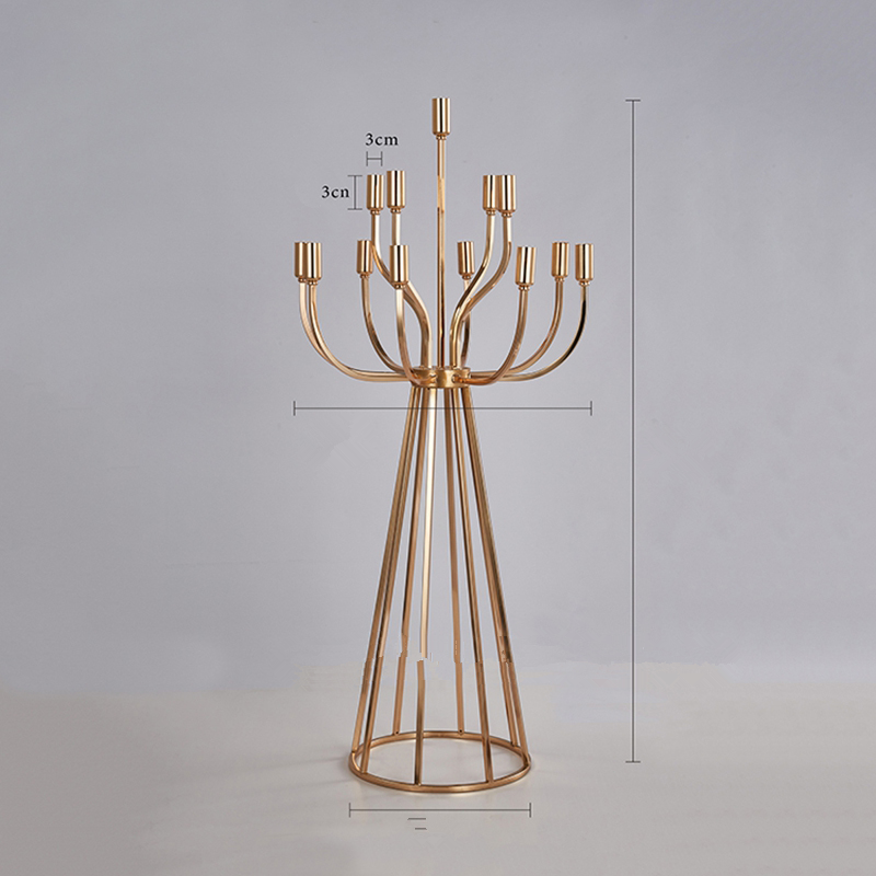 Decoration Candle Holders Metal Candlestick Flower Vase Table Centrepiece Event Flower Rack Floor Road Lead Wedding imake176
