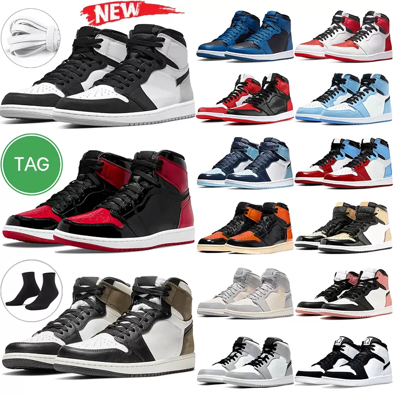 Top 1s mens basketball shoes Dark Marina blue patent bred Brotherhood silver toe black white Rust Pink mid light smoke grey pollen men women Sneakers, 44
Top 1s mens basketball shoes Dark Marina blue patent bred Brotherhood silver toe black white Rust Pink mid light smoke grey pollen men women Sneakers, 44