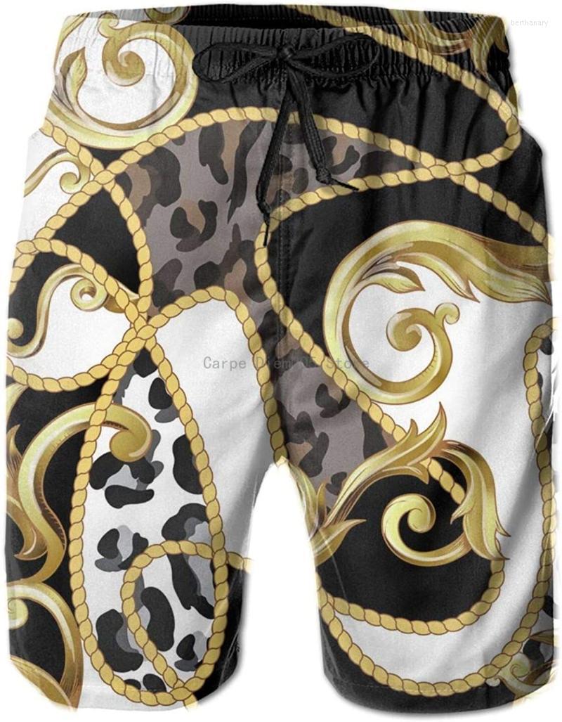 Men's Shorts Men's Swim Trunks Cheetah Leopard Skin Pattern Black And White Gold Surfing Beach Board SwimwearMen's Bert22
Men's Shorts Men's Swim Trunks Cheetah Leopard Skin Pattern Black And White Gold Surfing Beach Board SwimwearMen's Bert22