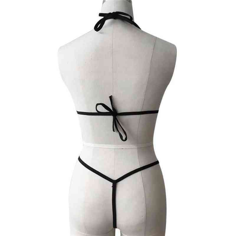 Nxy Sexy Underwear Women Sexy Lace Lingerie Babydoll Corset Crotchless Backless Underwear Erotic Lenceria Mujer Plus Size s 2xl Costumes 0401