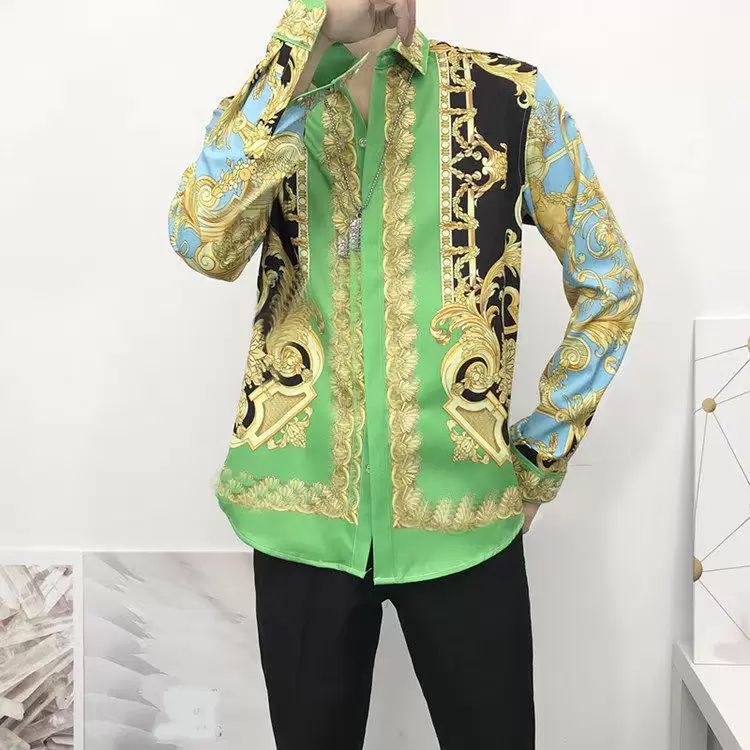 designer Men Slim Fit Fashion Animal Printed Dress Shirts Social Masculina Long Sleeve Shirt Mens Clothes medusa shirt Italian 3XL vercace shirt
designer Men Slim Fit Fashion Animal Printed Dress Shirts Social Masculina Long Sleeve Shirt Mens Clothes medusa shirt Italian 3XL vercace shirt