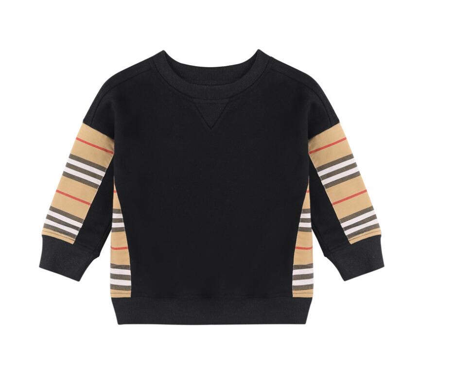 2022 children's autumn and winter clothes cotton terry stripe color matching boys' and girls' quality Pullover, Black
2022 children's autumn and winter clothes cotton terry stripe color matching boys' and girls' quality Pullover, Black