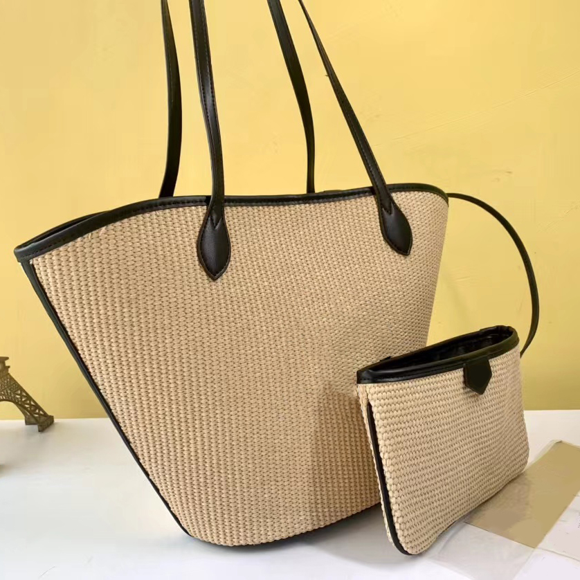 designer bags the tote bag women straw messenger handbags beach leather handle luxury shoulder bags shopping handbag summer fashion letters large capacity totes, Brown
designer bags the tote bag women straw messenger handbags beach leather handle luxury shoulder bags shopping handbag summer fashion letters large capacity totes, Brown