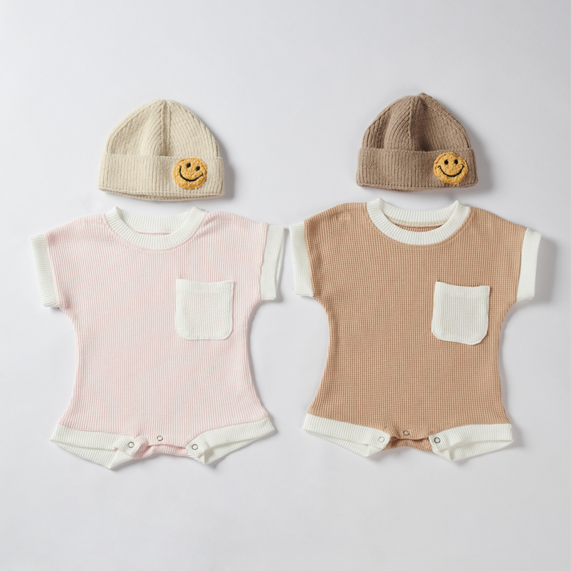 Summer born Infant Romper Cotton Short Sleeve Baby Boys Girls Clothes Onepiece Fashion Clothing 220426