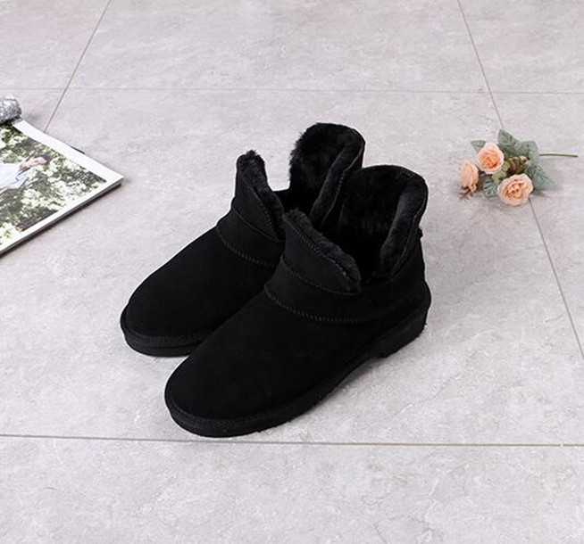 Genuine leather women LayLa Cashmere shoes snow boots Comfortable casual Sheepskin fur boots Beautiful christmas birthday gift U card dustbag