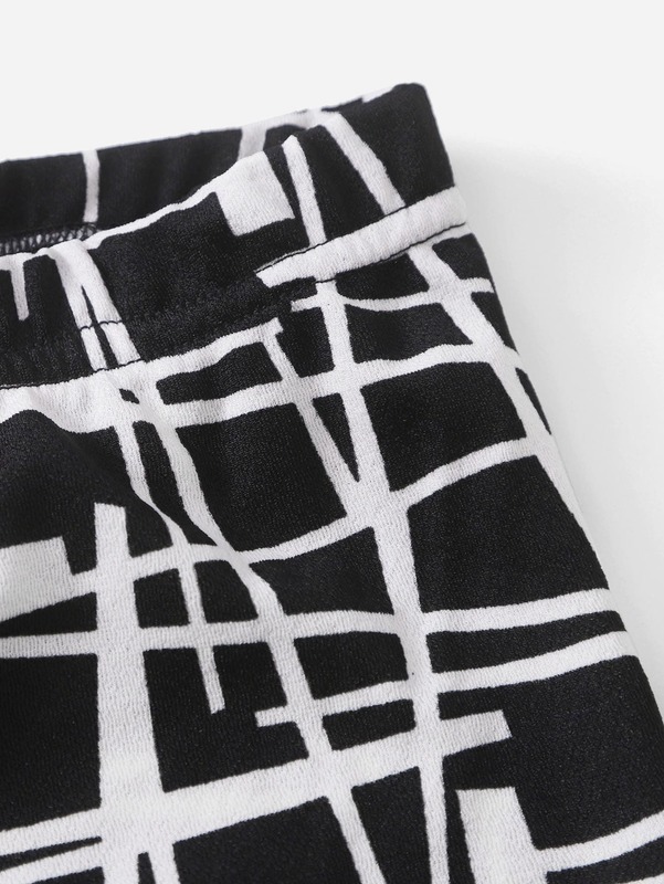 Girls Allover Geo Print Tank Top & Pants SHE