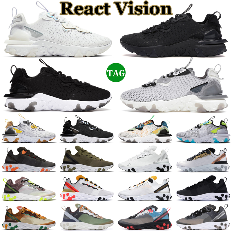 React Vision Element 55 87 Running Shoes Men Women Black White Light Smoke Grey Worldwide Mens Trainers Outdoor Sports Sneakers
React Vision Element 55 87 Running Shoes Men Women Black White Light Smoke Grey Worldwide Mens Trainers Outdoor Sports Sneakers