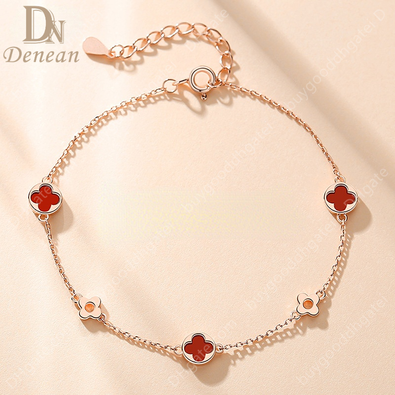 Strands Denean S925 Real Silver Agate Four-leaf Clover Bracelet Fashion Simple Charm Strand Bracelets for Women Party Fine Jewelry
Strands Denean S925 Real Silver Agate Four-leaf Clover Bracelet Fashion Simple Charm Strand Bracelets for Women Party Fine Jewelry