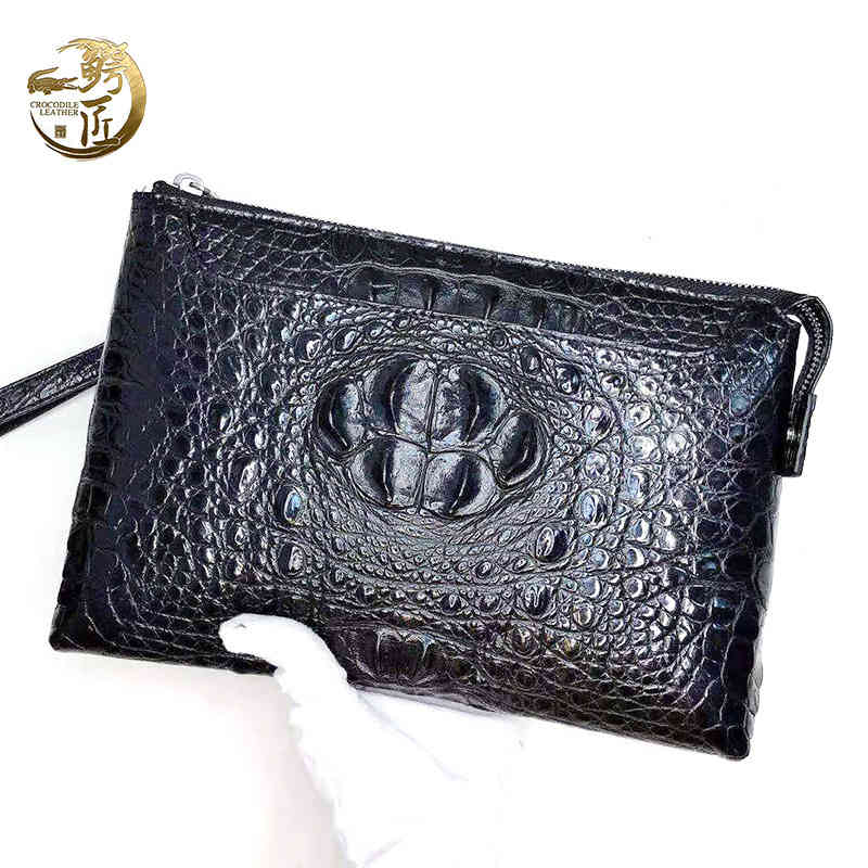 New crocodile leather handbag men's busins multi Card Thailand Crocodile Wallet, Black
New crocodile leather handbag men's busins multi Card Thailand Crocodile Wallet, Black