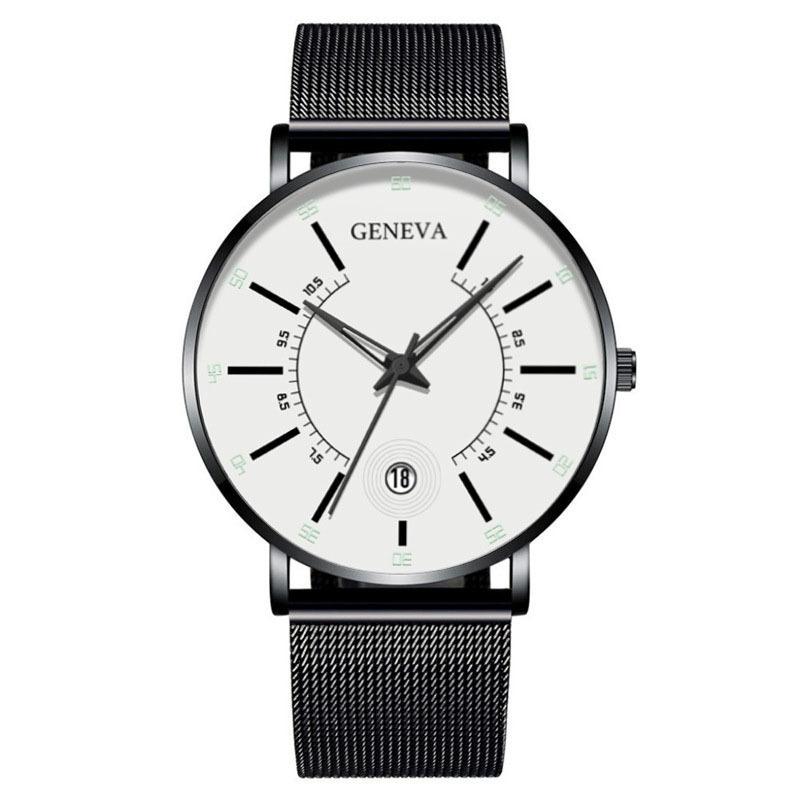 Wristwatches Chic British Style Men Watch Fashion Geneva Date Mesh Belt Strap Business Quartz Watches For GiftsWristwatches
Wristwatches Chic British Style Men Watch Fashion Geneva Date Mesh Belt Strap Business Quartz Watches For GiftsWristwatches