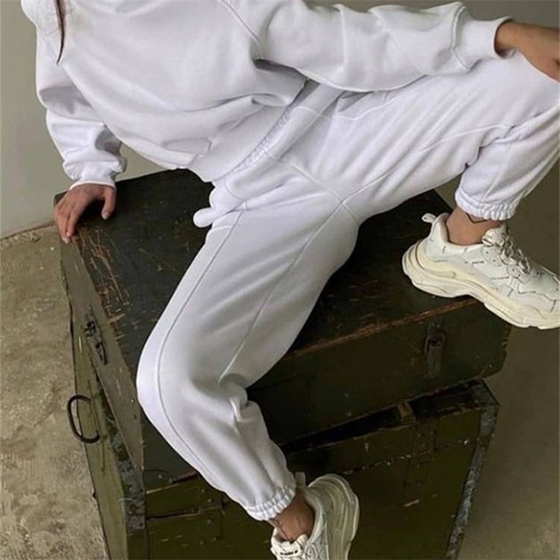 Women Solid Sets Hoodie Off Shoulder Sweatshirts And Pant Suit Female Fashion Tracksuits Two Piece Sets 220817