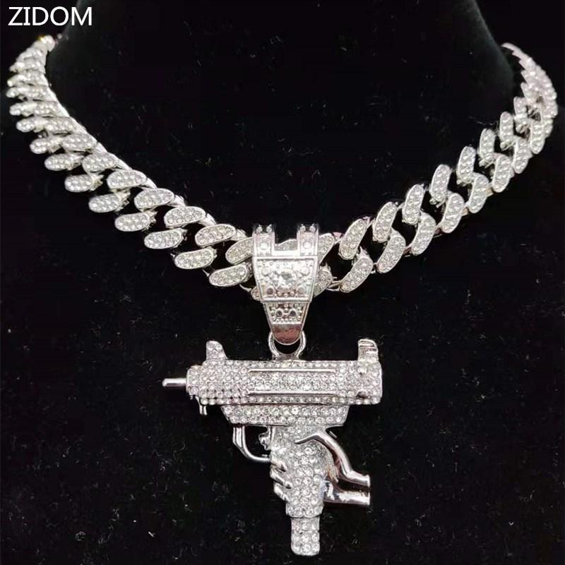 Pendant Necklaces Men Women Hip Hop Iced Out Bling Submachine Gun Necklace 13mm Miami Cuban Chain HipHop Fashion Charm JewelryPendant
Pendant Necklaces Men Women Hip Hop Iced Out Bling Submachine Gun Necklace 13mm Miami Cuban Chain HipHop Fashion Charm JewelryPendant