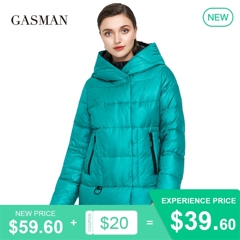 GASMAN Women's winter jacket hooded down parka Women's coat zipper warm outwear Female fashion thick puffer jacket new 072 201019
