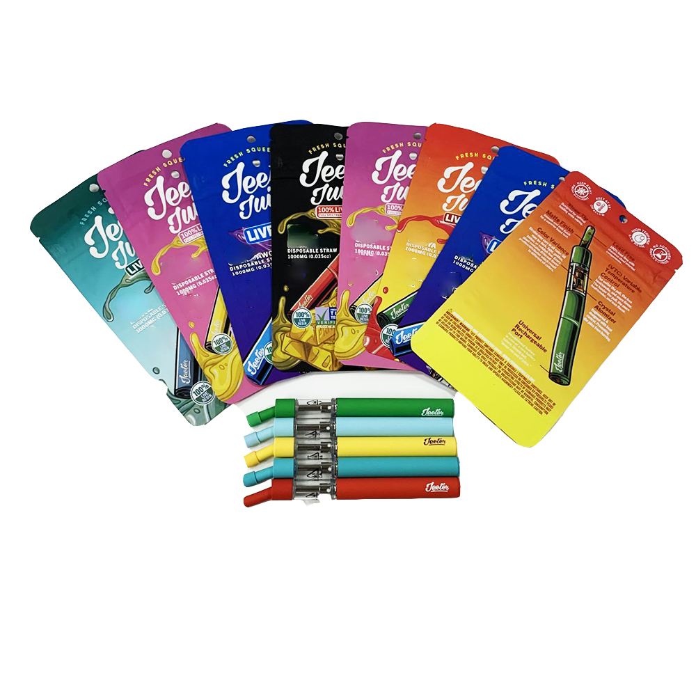 Jeeter Juice Live Resin Disposable Vape Pens E cigarettes 280mAh rechargeable battery 1ml empty thick oil atomizer cartridges vaporizer e-cig kits with packaging
Jeeter Juice Live Resin Disposable Vape Pens E cigarettes 280mAh rechargeable battery 1ml empty thick oil atomizer cartridges vaporizer e-cig kits with packaging