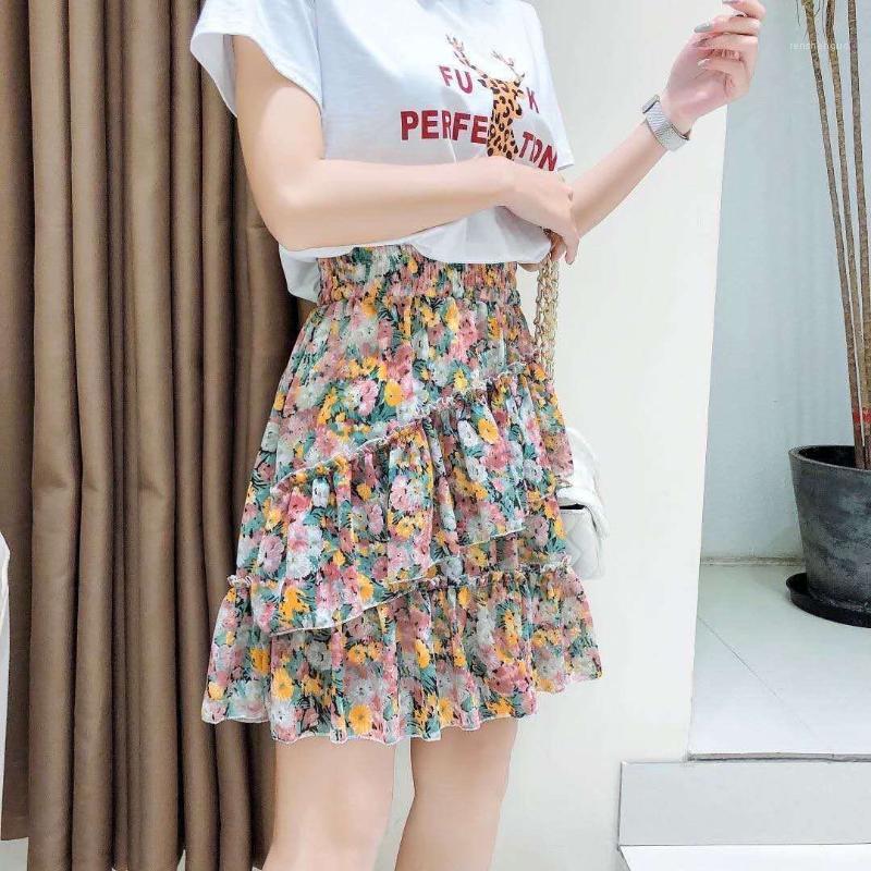 Floral A-line Chiffon Skirt Women's Summer 2022 High Waist Short Irregular Flower Cake Skirts, Black
Floral A-line Chiffon Skirt Women's Summer 2022 High Waist Short Irregular Flower Cake Skirts, Black