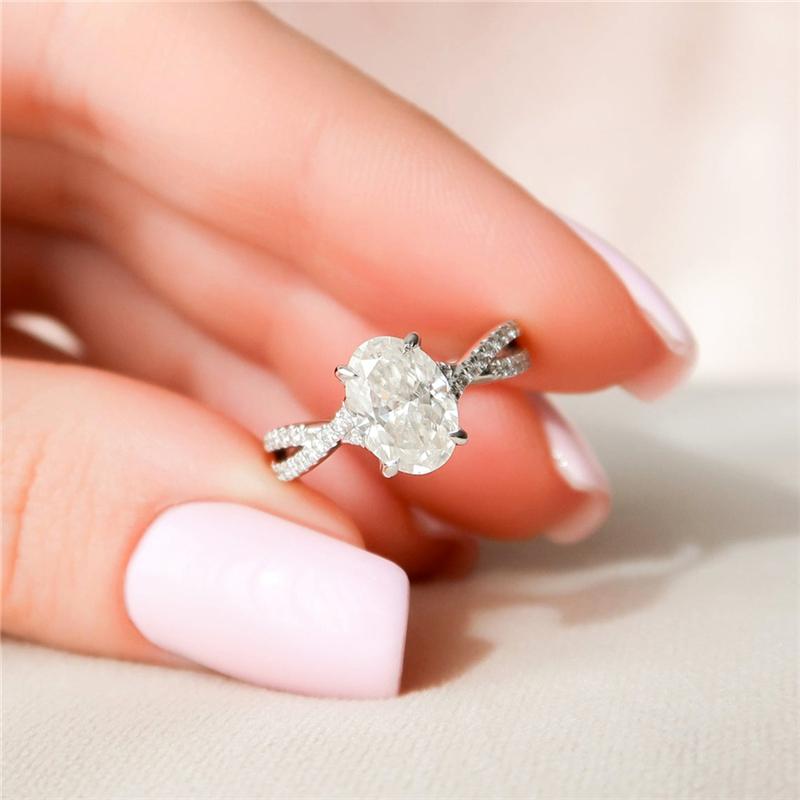 Cluster Rings 1.5 9 6mm Oval Cut Solitaire Split Moissanite Women's 14K Pure Gold Luxuery Fine Jewelry Anniversary Wedding RingCluster
Cluster Rings 1.5 9 6mm Oval Cut Solitaire Split Moissanite Women's 14K Pure Gold Luxuery Fine Jewelry Anniversary Wedding RingCluster