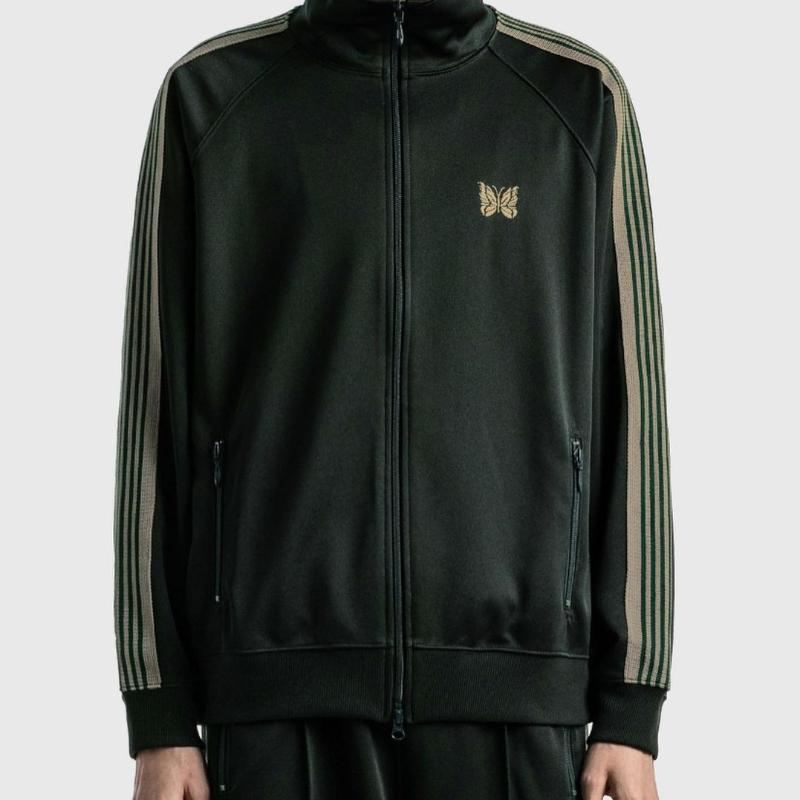 Men' Jackets Green Blue Needles Men Women High Street Embroidery Butterfly Logo Track Jacket Outerwear Stripe AWGE CoatsMen
Men' Jackets Green Blue Needles Men Women High Street Embroidery Butterfly Logo Track Jacket Outerwear Stripe AWGE CoatsMen