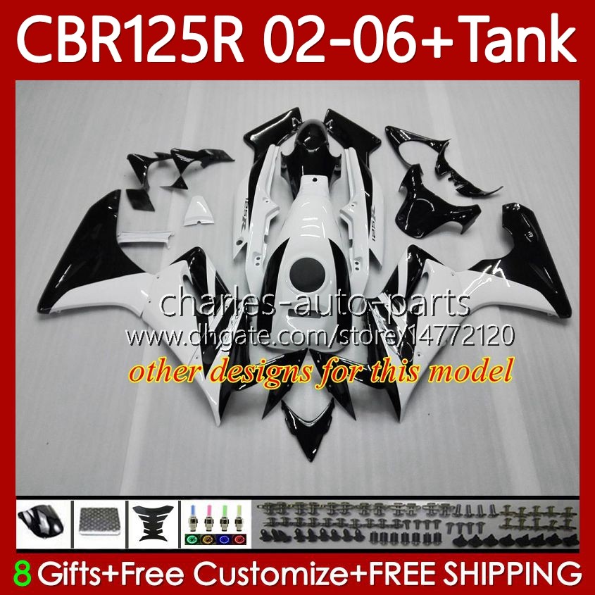 OEM Fairings For HONDA CBR-125 CBR 125 R CC 02-06 Bodywork 124No.138 CBR 125R 125CC CBR125R 2002 2003 2004 05 06 CBR125RR CBR-125R 02 03 04 2005 2006 