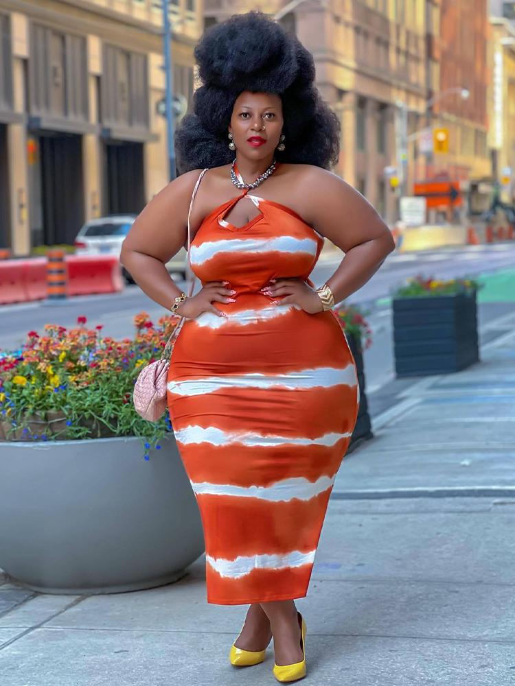 Plus Size Dresses ZZ Long Women's Clothing Elegant Fashion Spaghetti Strap Sleeveless Backless Body-shaping Slim DressPlus, Orange
Plus Size Dresses ZZ Long Women's Clothing Elegant Fashion Spaghetti Strap Sleeveless Backless Body-shaping Slim DressPlus, Orange