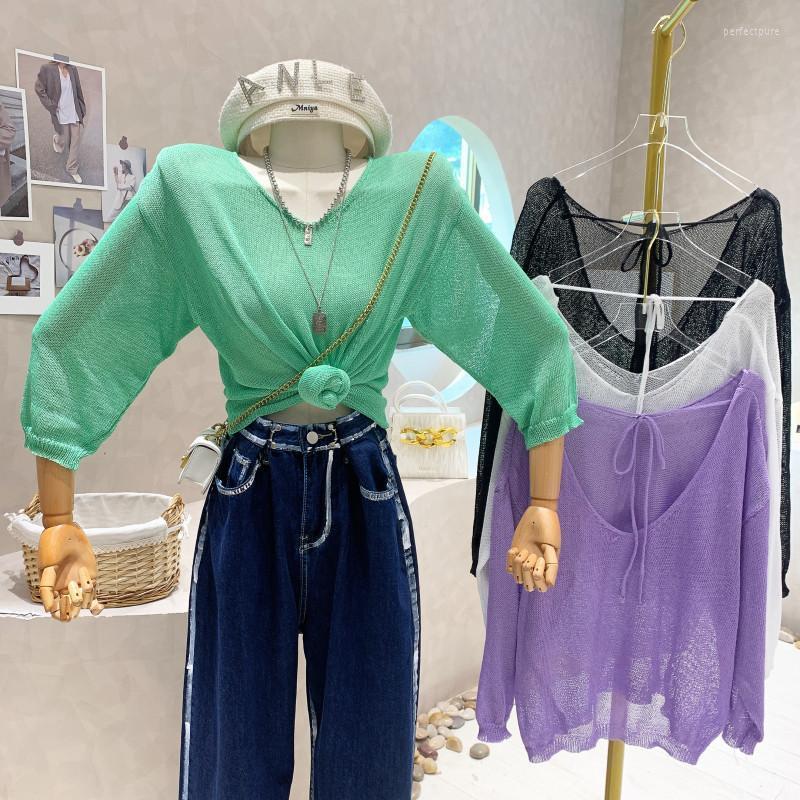 Women's Sweaters Women's Clothing 2022 Summer Design Thin Knitted Sunscreen Shirt Hollow Out Long Sleeve Loose Blouse Sweater TopWomen's, Green
Women's Sweaters Women's Clothing 2022 Summer Design Thin Knitted Sunscreen Shirt Hollow Out Long Sleeve Loose Blouse Sweater TopWomen's, Green