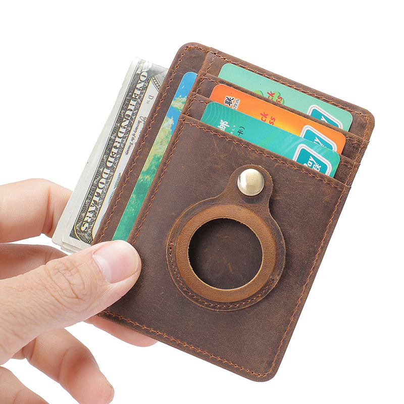 air tag Card Holder Anti-theft RFID Wallet Multi-card Slot Card Holders High Quality Genuine Leather Coin Purse Vintage Men Wallets, Brown
air tag Card Holder Anti-theft RFID Wallet Multi-card Slot Card Holders High Quality Genuine Leather Coin Purse Vintage Men Wallets, Brown