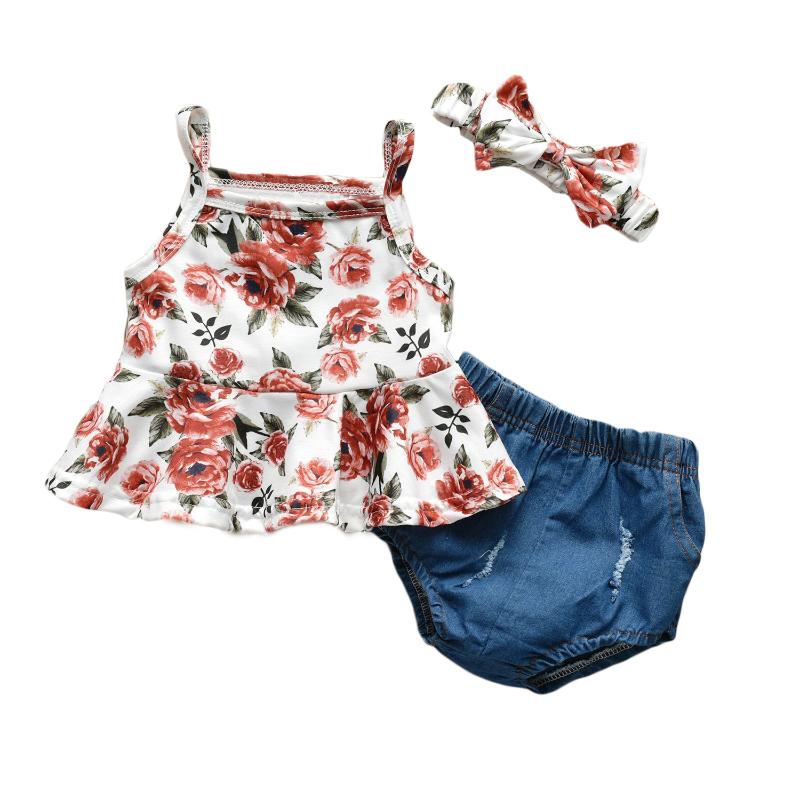 Clothing Sets 0-18M Born Baby Girls Clothes Flowers Printed Sleeveless Vest Tops Denim Shorts HeadbandClothing, As pic
Clothing Sets 0-18M Born Baby Girls Clothes Flowers Printed Sleeveless Vest Tops Denim Shorts HeadbandClothing, As pic
