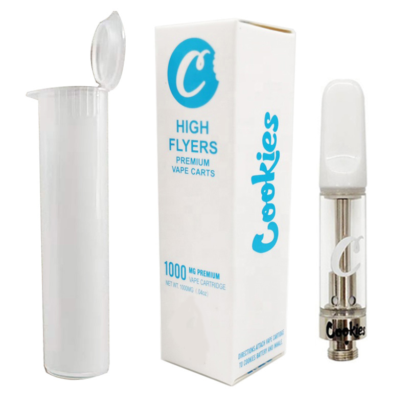 Cookies Vape Carts Ceramic Atomizers 0.5ml 0.8ml 1.0ml High Flyers Push Glasses Cartridges Factory Directly Supply
Cookies Vape Carts Ceramic Atomizers 0.5ml 0.8ml 1.0ml High Flyers Push Glasses Cartridges Factory Directly Supply