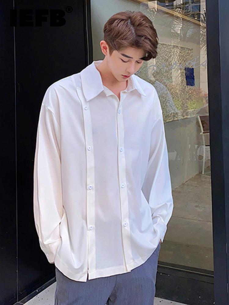 Men's Casual Shirts 2022 Chic Shirt Korean Style Personality Can Open Double Placket Design Men's Light Luxury Silky Drape Top9A2063Men', Black
Men's Casual Shirts 2022 Chic Shirt Korean Style Personality Can Open Double Placket Design Men's Light Luxury Silky Drape Top9A2063Men', Black