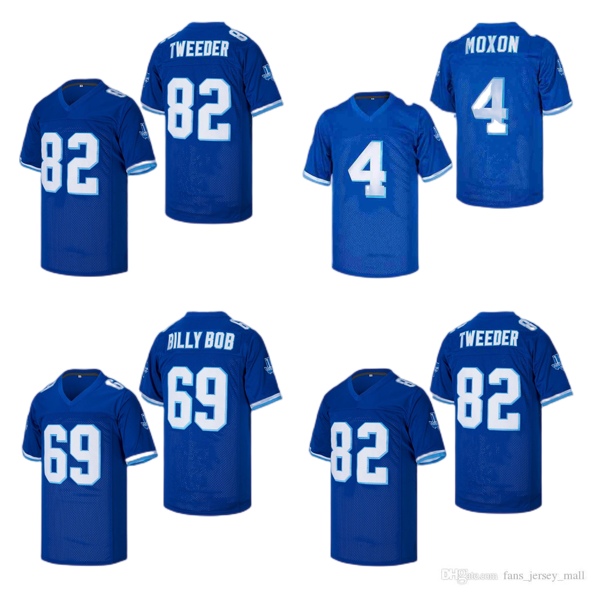 Movie Football Jerseys Tweeder #82 Billy Bob #69 #4 moxon West Canaan Coyotes Stitched Jersey, As picture
Movie Football Jerseys Tweeder #82 Billy Bob #69 #4 moxon West Canaan Coyotes Stitched Jersey, As picture