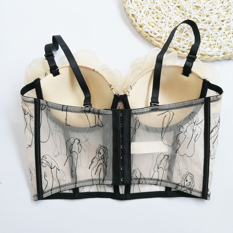 Sexy Patchwork Floral Vest For Women Square Collar Sleeveless Lace Up Slimming Tank Tops Female Summer Fashion Style 220325