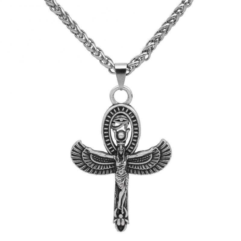 Pendant Necklaces Vintage Ancient Egyptian Wing Goddess Eye Of Horus Ankh Unisex Trend Amulet
Pendant Necklaces Vintage Ancient Egyptian Wing Goddess Eye Of Horus Ankh Unisex Trend Amulet