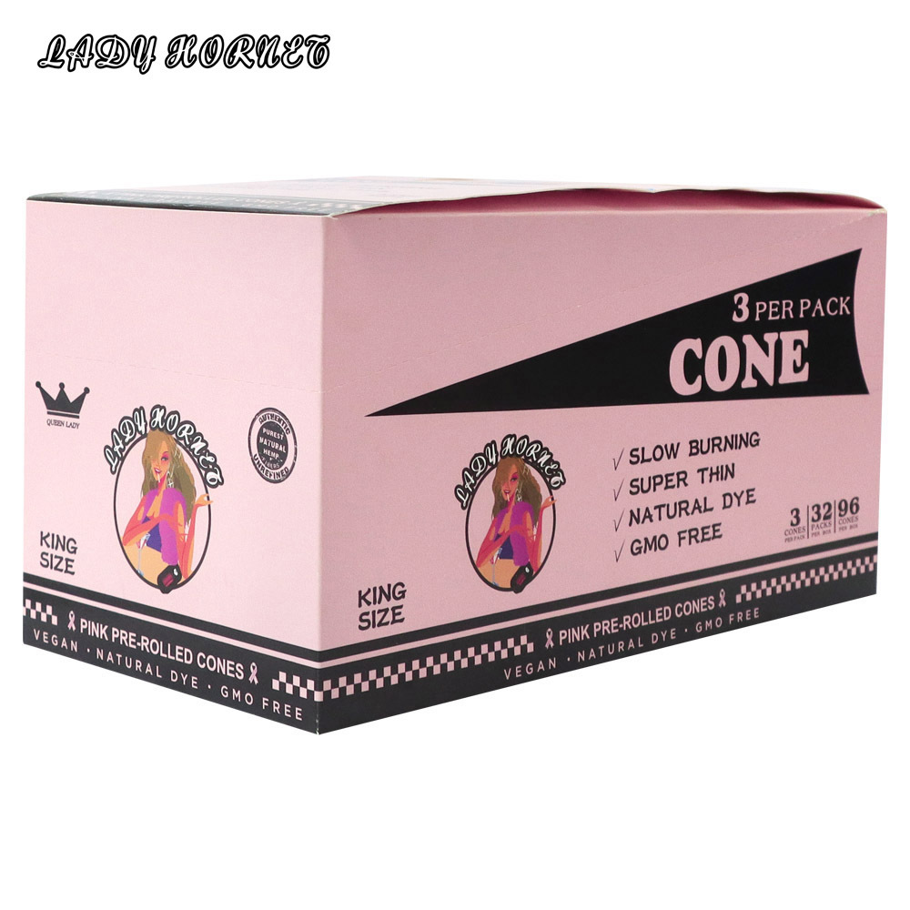LADY HORNET Smoking Accessories 110MM Pink Paper Tapered Finished Horn Tube Rolling Paper Smoke Pipe King Size for Tobacco
LADY HORNET Smoking Accessories 110MM Pink Paper Tapered Finished Horn Tube Rolling Paper Smoke Pipe King Size for Tobacco