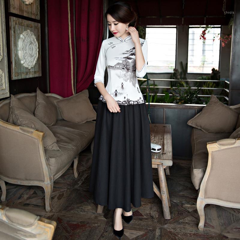 Women's Blouses & Shirts YZ White Chinese Traditional Women Shirt Vintage Printed Nylon Cotton Slim Blouse Novelty Handmade Button Clothing
Women's Blouses & Shirts YZ White Chinese Traditional Women Shirt Vintage Printed Nylon Cotton Slim Blouse Novelty Handmade Button Clothing