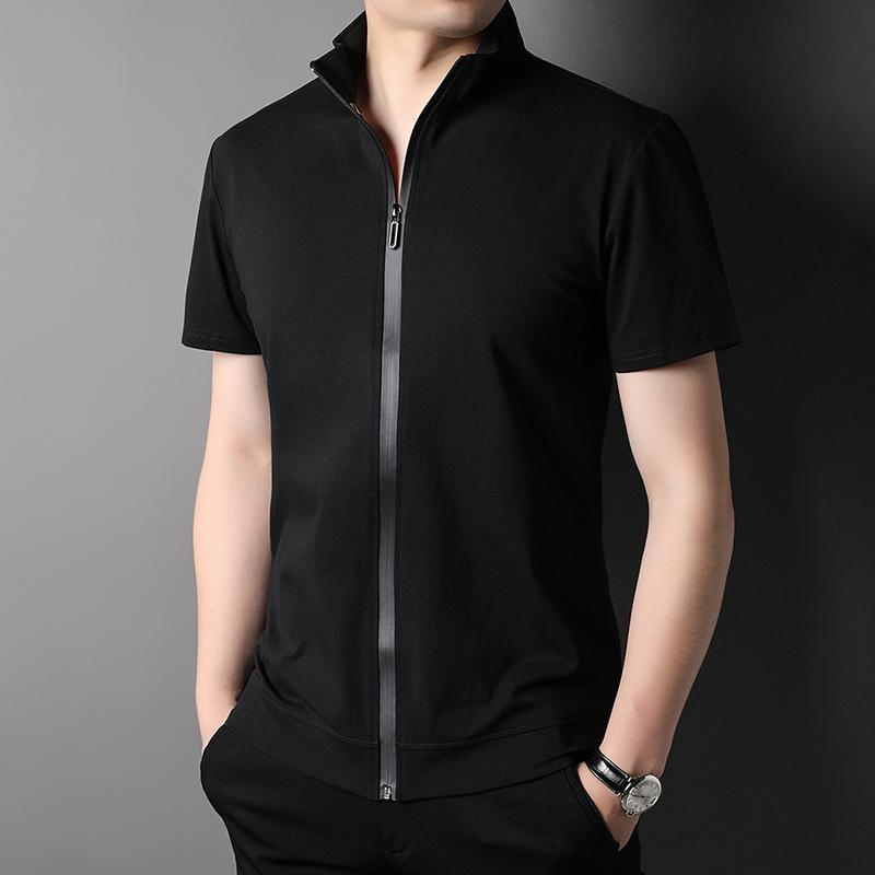 Men's T-Shirts Top Grade Summer Brand Designer Tops Trendy Cool Men Tshirt With Zipper Solid Color Short Sleeve Casual Fashion Clothes, Beige
Men's T-Shirts Top Grade Summer Brand Designer Tops Trendy Cool Men Tshirt With Zipper Solid Color Short Sleeve Casual Fashion Clothes, Beige