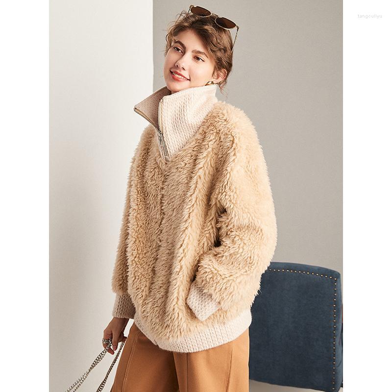 Women' Fur & Faux For Lamb Zipper Wide-waisted Jackets Loose Natural Thick Warm Winter Jacket Women, 20yg236
Women' Fur & Faux For Lamb Zipper Wide-waisted Jackets Loose Natural Thick Warm Winter Jacket Women, 20yg236
