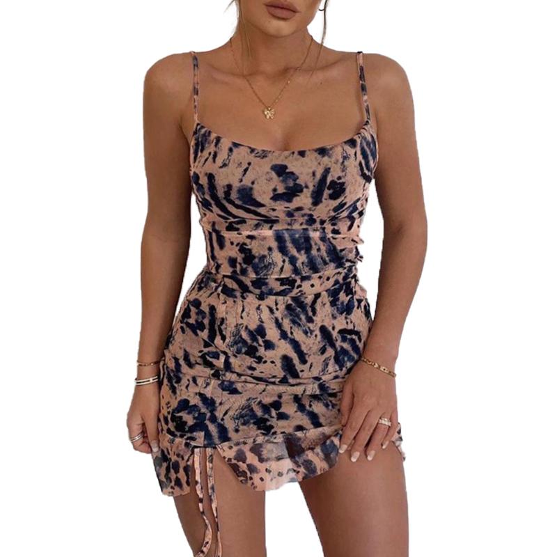 Sexy Ink Floral Print Women Bodycon Dress Sleeveless Strap Skinny Mini Sundress With Slit Hem Fashion Lady, Blue
Sexy Ink Floral Print Women Bodycon Dress Sleeveless Strap Skinny Mini Sundress With Slit Hem Fashion Lady, Blue