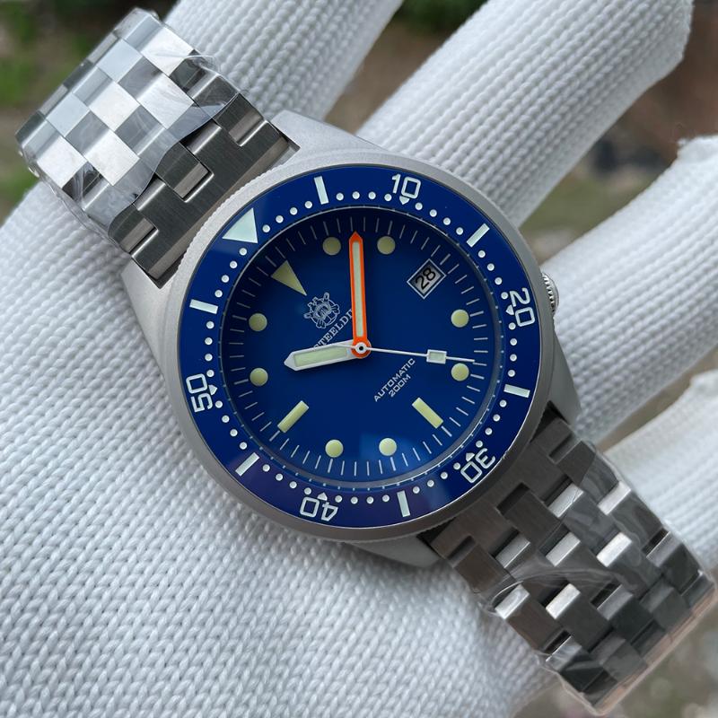 Wristwatches Steeldive Brand SD1979 Stainless Steel Bracelet Super Luminous C3 Blue Dial 200M Waterproof Dive Watch Men, 79hh-03l-y
Wristwatches Steeldive Brand SD1979 Stainless Steel Bracelet Super Luminous C3 Blue Dial 200M Waterproof Dive Watch Men, 79hh-03l-y