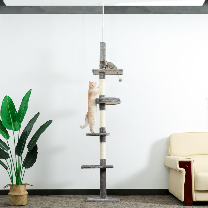 Domestic Delivery Height 238-274cm Cat Tree Condo Scratching Post Floor to Ceiling Adjustable Cat Scratcher Protecting Furniture 220518
Domestic Delivery Height 238-274cm Cat Tree Condo Scratching Post Floor to Ceiling Adjustable Cat Scratcher Protecting Furniture 220518