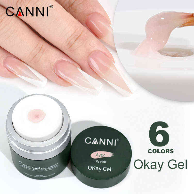 NXY Nail Gel Canni New Arrival 30g Okay Self Leveling Nude Color Camouflage Air Pump Extension Varnish Semi Permanent 0328