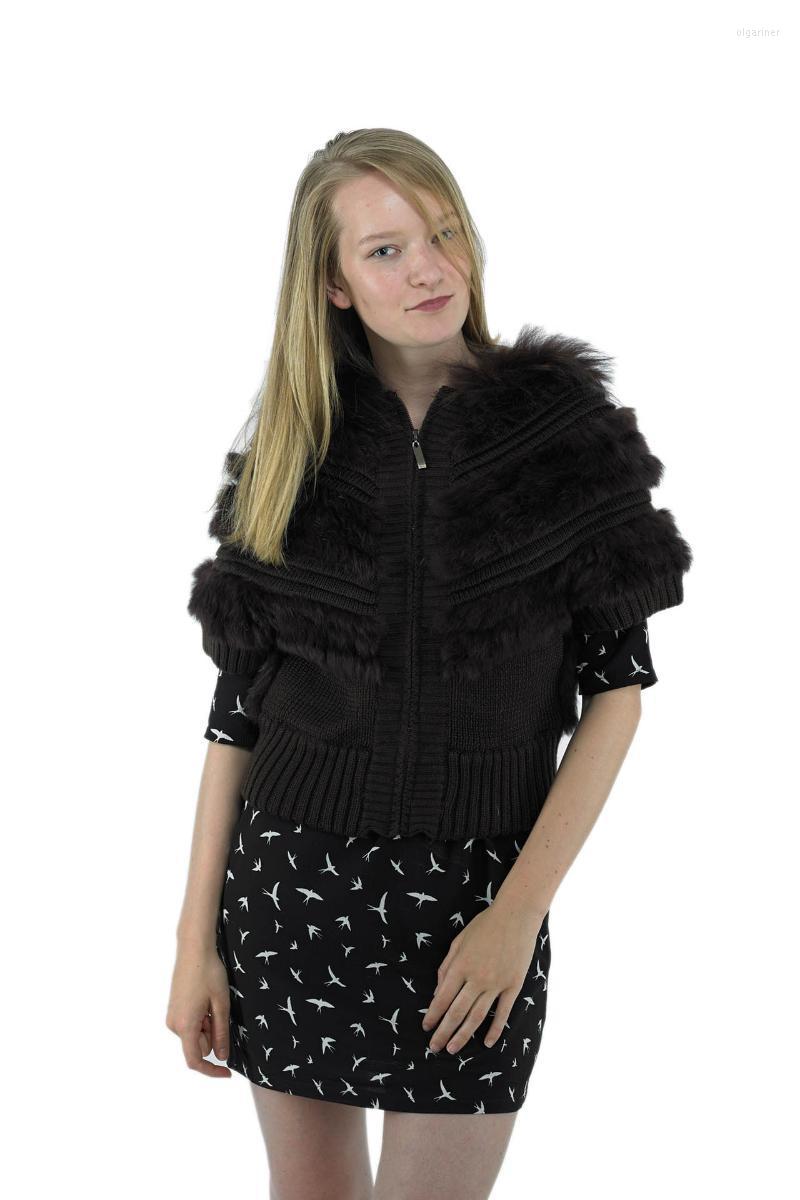 Women' Knits & Tees Women' Wool Cardigan Vest With Genuine Racoon Fur Black Green Brown Warm Winter Latest Ladies SweaterWomen' Olga2
Women' Knits & Tees Women' Wool Cardigan Vest With Genuine Racoon Fur Black Green Brown Warm Winter Latest Ladies SweaterWomen' Olga2