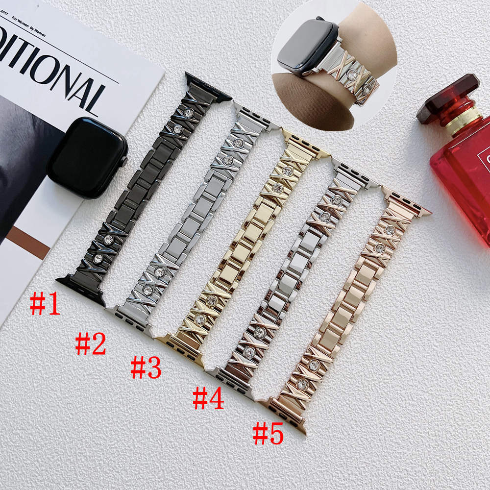 Watch Straps Guard 45mm bands Stainless Steel 38mm 41mm 44mm For Apple Strap Series 7 3 4 5 SE 6 Watchband Bracelet Kinds Color Connector Cool for Sum