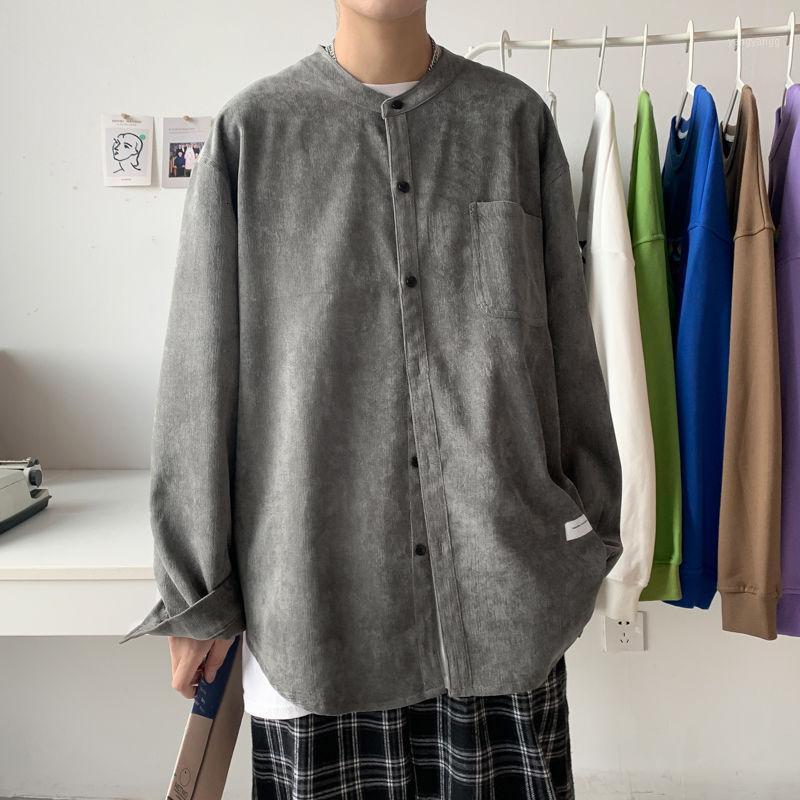 Spring And Autumn Youth Couple Solid Color Corduroy Loose Collarless Long-sleeved Shirt Fashion Casual Top Men's Shirts, Black
Spring And Autumn Youth Couple Solid Color Corduroy Loose Collarless Long-sleeved Shirt Fashion Casual Top Men's Shirts, Black