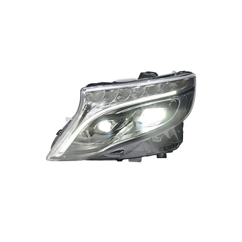 Headlights All LED For Benz Vito 20 13-20 19 Head Lights W447 DRL+Bi-Xenon Lens LED Crystal Angel Eyes Turn Signal Headlight