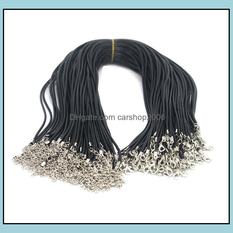 Chains Necklaces Pendants Jewelry 100Pcs/Lot 1.5Mm Black Wax Leather Snake Necklace For Women 18-24 Inch Cord String Rope Wire Chain Diy F
Chains Necklaces Pendants Jewelry 100Pcs/Lot 1.5Mm Black Wax Leather Snake Necklace For Women 18-24 Inch Cord String Rope Wire Chain Diy F