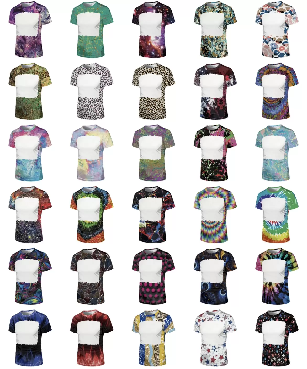 S-4XL Wholesale Party Supplies Sublimation Bleached T-shirt Heat Transfer Blank Bleach Shirt fully Polyester tees US Sizes for Men Women 30 colors
S-4XL Wholesale Party Supplies Sublimation Bleached T-shirt Heat Transfer Blank Bleach Shirt fully Polyester tees US Sizes for Men Women 30 colors