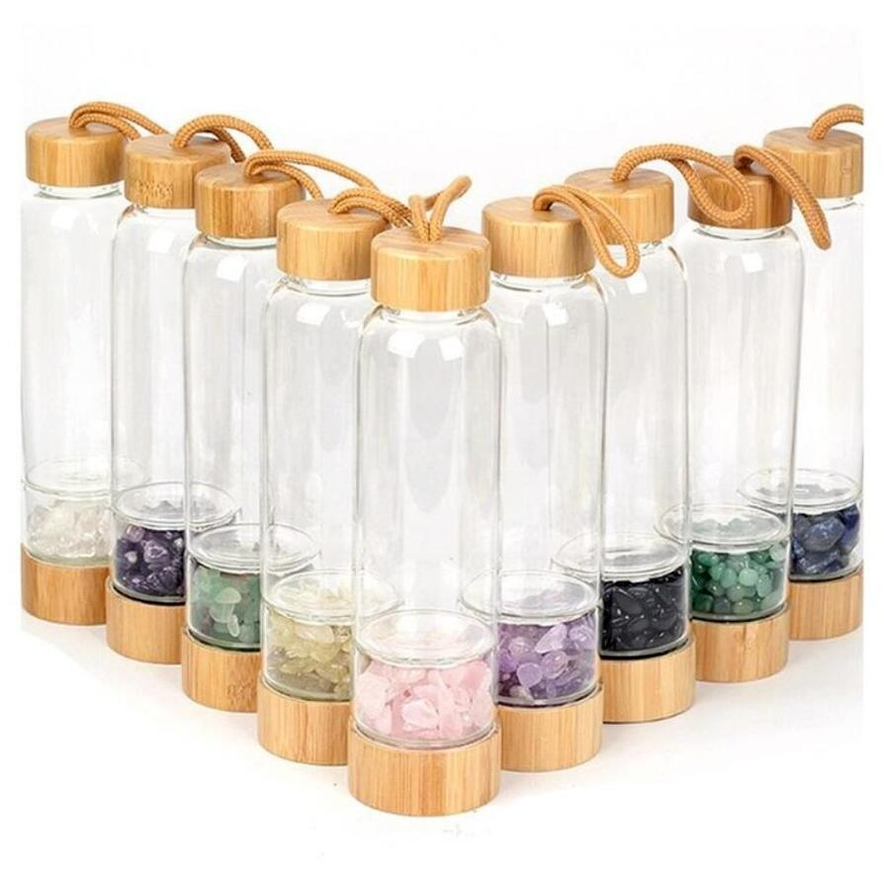 Portable Natural Crystal Glass Cup Gravel Energy Water Bottles Bamboo Cover Kettle Outdoor Sports Water Cups 450ML sxa27, 1#
Portable Natural Crystal Glass Cup Gravel Energy Water Bottles Bamboo Cover Kettle Outdoor Sports Water Cups 450ML sxa27, 1#