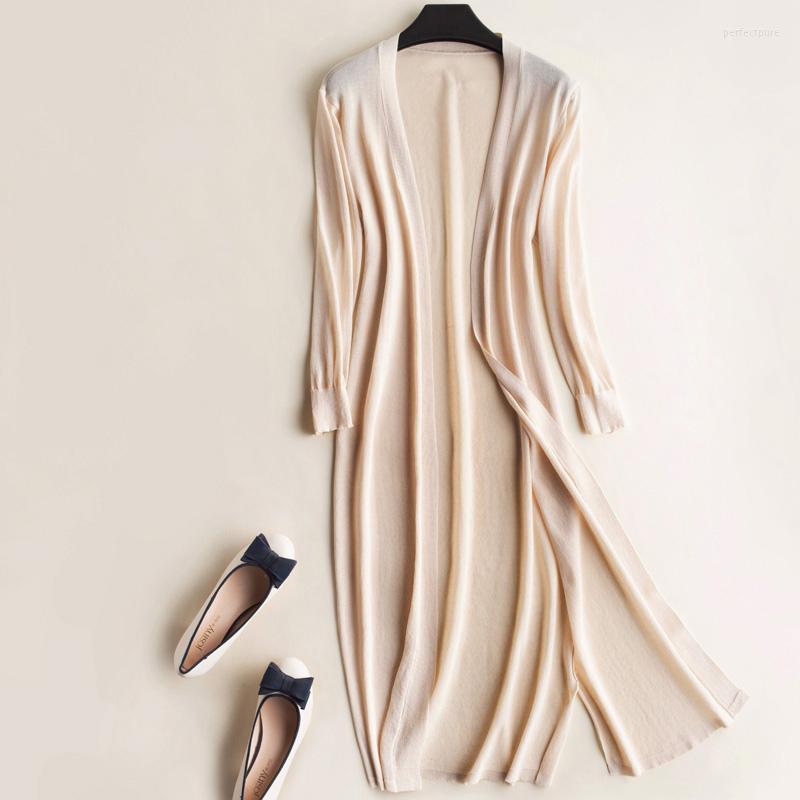 Women' Knits & Tees 2022 Spring Summer Thin Ice Silk Long Cardigan Women Air-Conditioner Knit Sweater 3/4 Sleeve Loose Sun Protection Cloth, White
Women' Knits & Tees 2022 Spring Summer Thin Ice Silk Long Cardigan Women Air-Conditioner Knit Sweater 3/4 Sleeve Loose Sun Protection Cloth, White