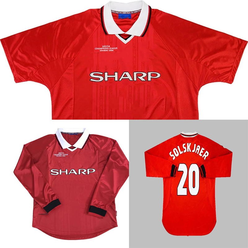 99 00 Retro Soccer Jerseys BECKHAM GIGGS SOLSKJAER Vintage Long Sleeve Jersey UCL Final Version KEANE SCHOLES Sheringham YORK COLE Maillot Foot Shirt Flock Printing, 99/00 ucl final
99 00 Retro Soccer Jerseys BECKHAM GIGGS SOLSKJAER Vintage Long Sleeve Jersey UCL Final Version KEANE SCHOLES Sheringham YORK COLE Maillot Foot Shirt Flock Printing, 99/00 ucl final